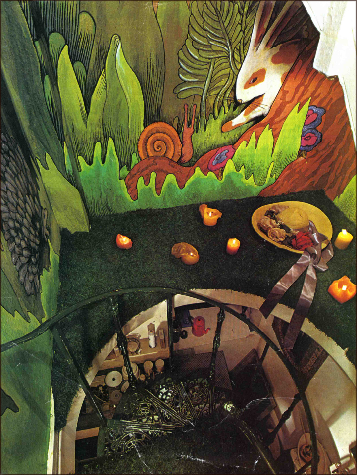 "Down the Rabbit Hole". Begining of staircase theme 1969